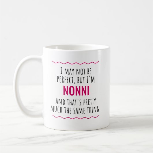 Mug Nonni Cadeau Italien grand-mère Grandma Idée cadea (Gauche)