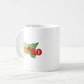 Mug Nonno avec la carte de la Sicile (Devant gauche)
