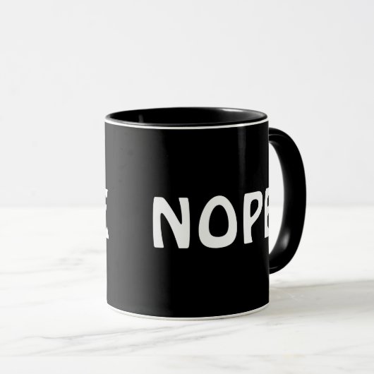 Mug Nope de café (Devant droit)