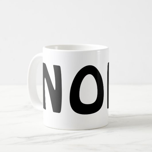 Mug Nope de café (Devant gauche)