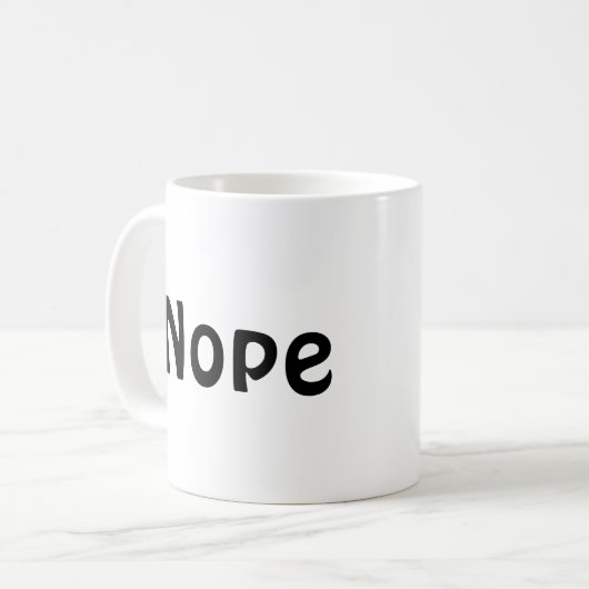 Mug Nope de café (Devant gauche)