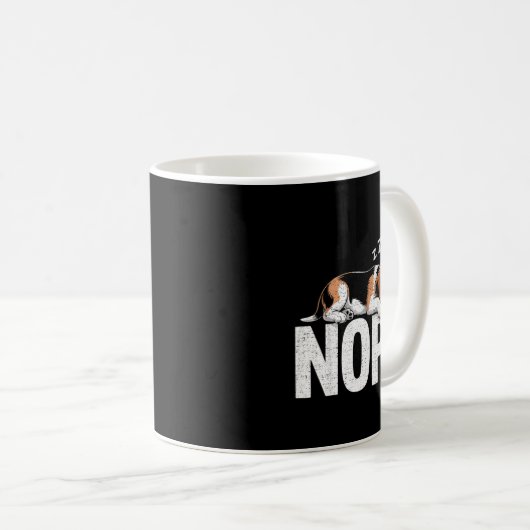 Mug Nope Lazy Beagle (Devant droit)
