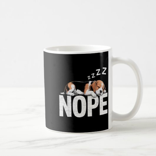Mug Nope Lazy Beagle (Droite)