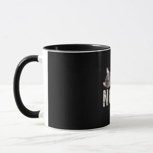 Mug Nope Lazy French Bulldog Amoureux des chiens Cadea (Gauche)