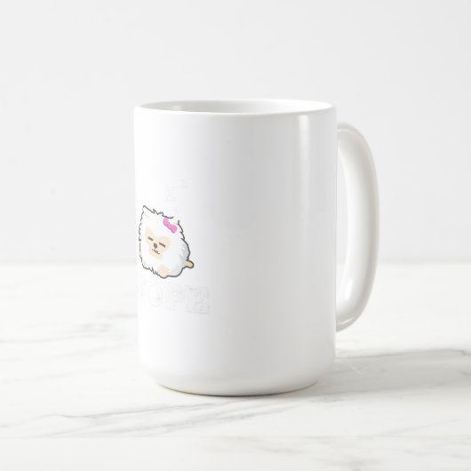 Mug Nope Lazy Pomeranian Chien Chien Puppy Lover Cadea (Devant droit)