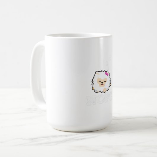 Mug Nope Lazy Pomeranian Chien Chien Puppy Lover Cadea (Devant gauche)