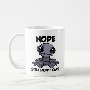 Mug Nope ne s'en fiche toujours pas mignon robot indif
