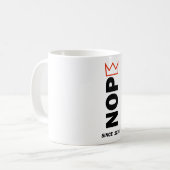 Mug NOPE. Pas de rois. (Devant gauche)