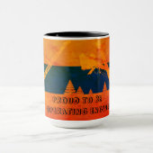 Mug Nord-Ouest, grue et lunette, art INGÉNIEUR OPÉRATI (Centre)