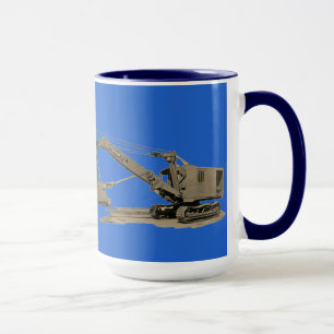 Mug Nord-Ouest grue et lunette Équipement lourd Antiqu