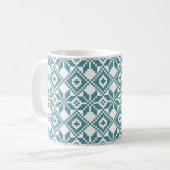 Mug Nordic Snowflake Motif Monogramme Noël (Devant gauche)