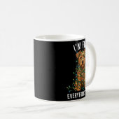 Mug Norfolk Terrier Christmas I'm Fine Everything Is F (Devant droit)