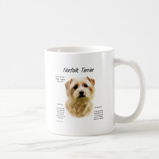 Mug Norfolk Terrier Conception historique (Droite)