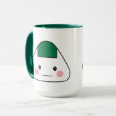 Mug Nori japonais d'algue de boule de riz d'omusubi (Devant gauche)