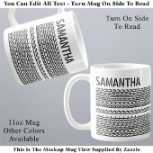 Mug Normal Is Boring Custom Name Modern Hidden Message