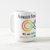 Mug Normaliser la Neurodiversité (Devant gauche)