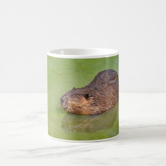 Mug North American Beaver dans l'eau (Centre)