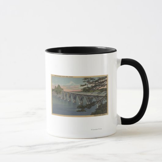 Mug North Bend, Oregon - Vue du pont de Coos Bay (Droite)