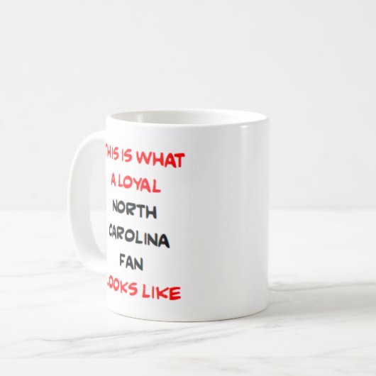 Mug north carolina fan, loyal (Devant gauche)