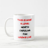 Mug north carolina fan, loyal (Gauche)