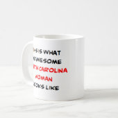 Mug north carolina woman, awesome (Devant gauche)