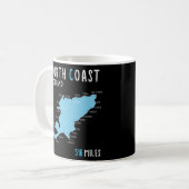 Mug North Coast 500 Driving Route Map Scotland NC500 (Devant gauche)
