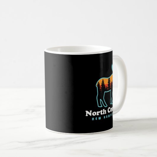 Mug North Conway New Hampshire Moose Mountains (Devant droit)