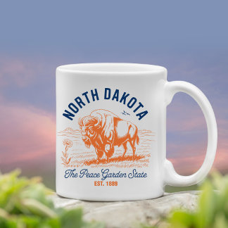 Mug North Dakota The Peace Garden State Bison