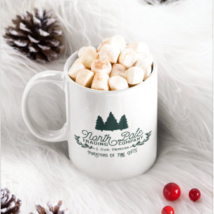 Mug North Pôle Trading Company Vintage Christmas Logo
