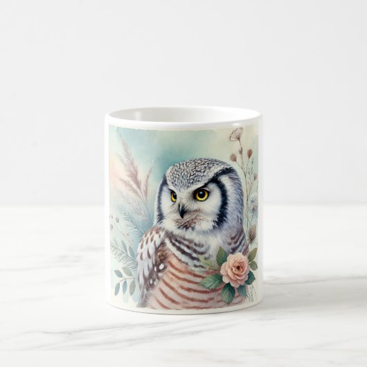 Mug Northern Hawk Owl 060924AREF108 - Watercolor (Centre)
