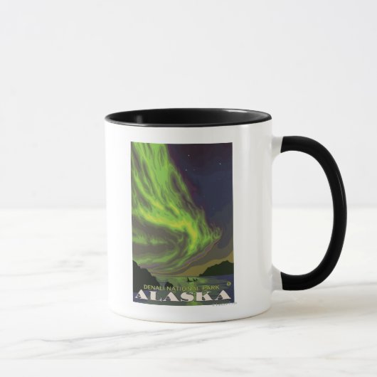 Mug Northern Lights et Orcas - Denali Nat'l Park, (Droite)