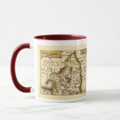 Mug Northumberland Comté Angleterre Ancien Carte Antiq (Gauche)