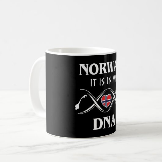 Mug Norvège c'est dans mon ADN (Devant gauche)