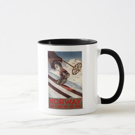 Mug Norvège - La maison du ski (Droite)