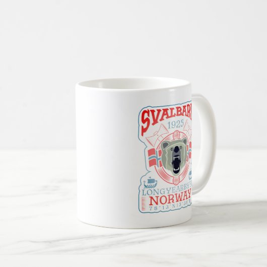 MUG NORVÈGE SVALBARD LONGYEARBYEN. (Devant droit)