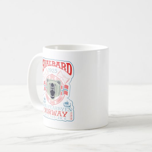 MUG NORVÈGE SVALBARD LONGYEARBYEN. (Devant gauche)