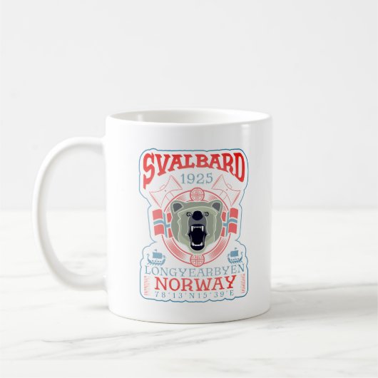 MUG NORVÈGE SVALBARD LONGYEARBYEN. (Gauche)