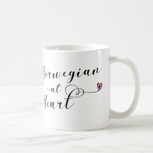 Mug Norvégien À Heart Mug, Norvège (Droite)