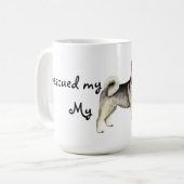 Mug Norvégien Elkhound de délivrance (Devant gauche)