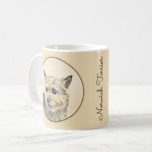 Mug Norwich Terrier Peinture - Cute Original Chien Art