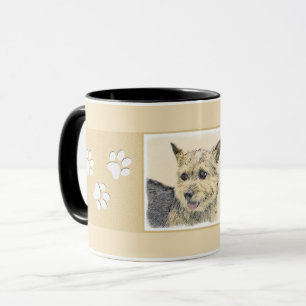 Mug Norwich Terrier Peinture - Cute Original Chien Art