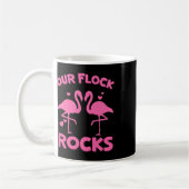 Mug Nos Flock Rocks Flamant rose Correspondant Vacance (Gauche)