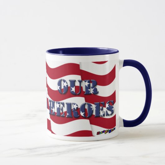 Mug Nos héros - Ajouter votre photo (Droite)