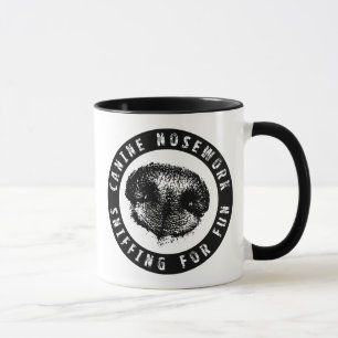 Mug Nosework canin, reniflant pour l'amusement