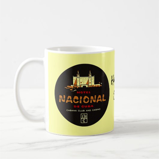 Mug Nostalgie de luxe de voyage de l'HÔTEL NACIONAL De (Gauche)