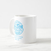 Mug Not A Miracle Worker Blue Pastor Appreciation (Devant gauche)