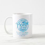 Mug Not A Miracle Worker Blue Pastor Appreciation (Gauche)