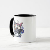 Mug Not a Rabbit – Wizard Pulling Cat Funny (Devant gauche)
