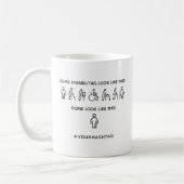 Mug Not All Disabilities Are Visible (Gauche)