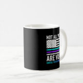 Mug Not All Wounds Are Visible American Flag Suicide P (Devant droit)